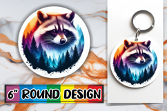 Luminous Circle Coasters Sublimation, Animals Art Product Image 1