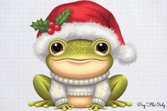 Woodland Christmas Watercolor Clipart PNG Product Image 1