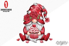 Valentine Gnome Sublimation Clipart - High Quality Design Product Image 3