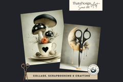 Dark Whimsy Stories Digital Papers for Junk Journals Product Image 11