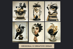 Dark Whimsy Stories Digital Papers for Junk Journals Product Image 13