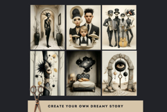 Dark Whimsy Stories Digital Papers for Junk Journals Product Image 14