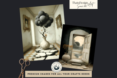 Dark Whimsy Stories Digital Papers for Junk Journals Product Image 4