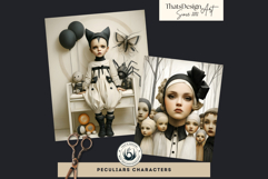 Dark Whimsy Stories Digital Papers for Junk Journals Product Image 7