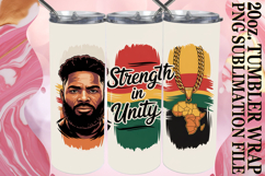 Timeless charm 20oz tumbler wrap, Juneteenth Product Image 1