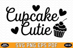 Cupcake Cutie Valentine Day SVG | SVG Cut files Product Image 1