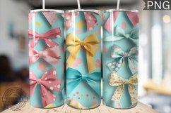 Spring Fling Bow Tumbler Wrap -High Quality 300 Dpi Product Image 1