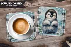 Cute Animals Square Coaster PNG Bundle, Digital Coaster Set Product Image 15