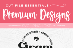 Gram svg - a Gram heart grandma svg for crafters Product Image 5