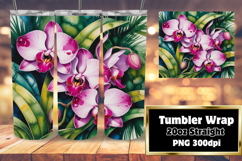 Crafty 20oz Tumbler Template , Flowers Product Image 1