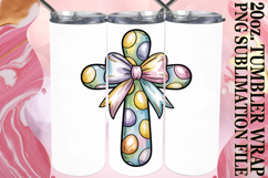 Blissful love 20oz tumbler wrap, Cross and Bow Product Image 1