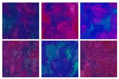 Watercolor Dark Nebula Digital Paper Product Image 2