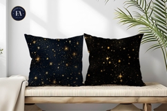 Gold Starry Night Luxury Celestial Sky Digital Paper Product Image 3