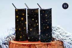 Gold Starry Night Luxury Celestial Sky Digital Paper Product Image 2