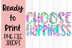 Choose Happiness Pastel Confetti Ready to Print Product Image 1