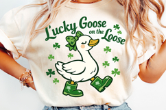Lucky Goose png | St Patrick's Day Shirt Design Product Image 5