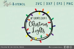 My Favorite Color is Christmas Lights SVG - PNG, DXF, EPS Product Image 2