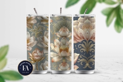 Vintage Mughal Lotus Pattern | Indian Lotus Floral Texture Product Image 2