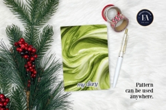 Matcha Latte Swirl Pattern, Creamy Matcha Abstract Paper Product Image 3