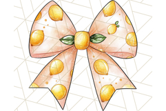 Watercolor Summer Bow Clipart PNG, Coquette Bright Bow Png Product Image 3