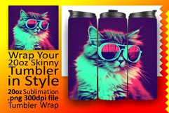 Kitty-Craze Tumbler Wrap: Sublimation Wonders Product Image 1