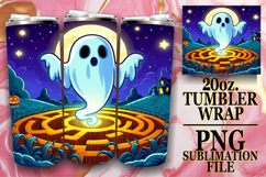 Joyful Memories 20oz tumbler wrap, Ghost Product Image 1
