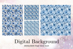 Flower Pattern Background Wallpaper Digital Paper_115 Product Image 1