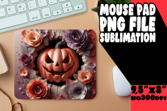 COZY MOUSE MAT CREATIVE SUBLIMATION, 3D Pumpkin Product Image 1