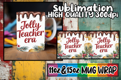 Uplifting dreams 11oz 15oz mug wrap, Teacher Product Image 1