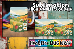 Gentle breezes 11oz 15oz mug wrap, Spring Product Image 1