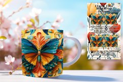 Fluttering Springtime Splendor: 3D Mug Wrap Product Image 1