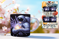 DYNAMIC 11oz Mug Wrap PNG Artwork , Astronaut Product Image 1