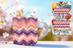Sparkling Stripe Mug 11oz/15oz Wrap with Glitter Product Image 1