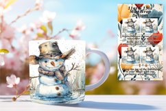 Beachy Snowman Scenes: 11oz/15oz Tropical Wraps Product Image 1