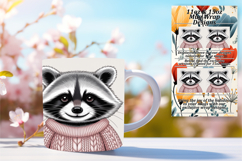 Luxurious 11oz Png Mug Wrap Template , Valenines Animals Product Image 1