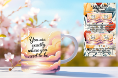 Graceful 11oz Mug Wrap Png Template , Girl Quote Product Image 1
