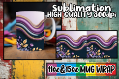 Vibrant adventures sublimation print wrap, Pattern Product Image 1