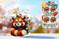Whimsical 15oz Mug Wrap Png Artwork , Animals Product Image 1