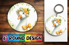 Radiant Keychain Circle Style, Goose Product Image 1
