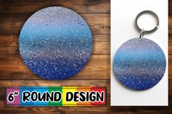 Shimmering Petal Delight Sublimation : Keychain, Coaster Product Image 1