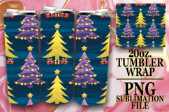 Blissful Reflections 20oz tumbler wrap, Christmas Product Image 1