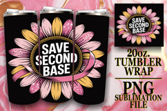 Cozy Sunsets 20oz tumbler wrap, Breast Cancer Product Image 1