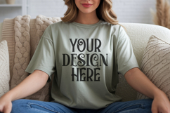 Sage Comfort Colors 1717 T-shirt Mockups,1717 Mockups Product Image 1