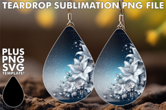 Fun Teardrop Earrings Ideas PNG, Leopard Prints Product Image 1