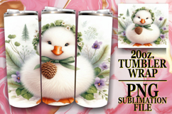 Magical Sublimation 20oz tumbler wrap, Goose Product Image 1