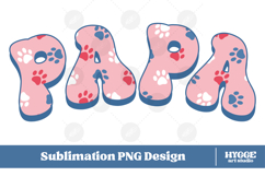 American Papa 4th of July USA Cat Dog Paw DTF Sublimation Product Image 1