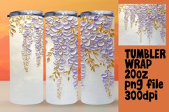 Custom 20oz Sublimation File , 3D Flower Product Image 1