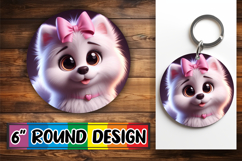 Enchanted Keychain PNG Style, 3D Dog Product Image 1