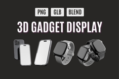 Futuristic 3D Gadget Display Kit Set 03 Product Image 1