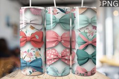 Spring Fling Bow Tumbler Wrap -High Quality 300 Dpi Product Image 1